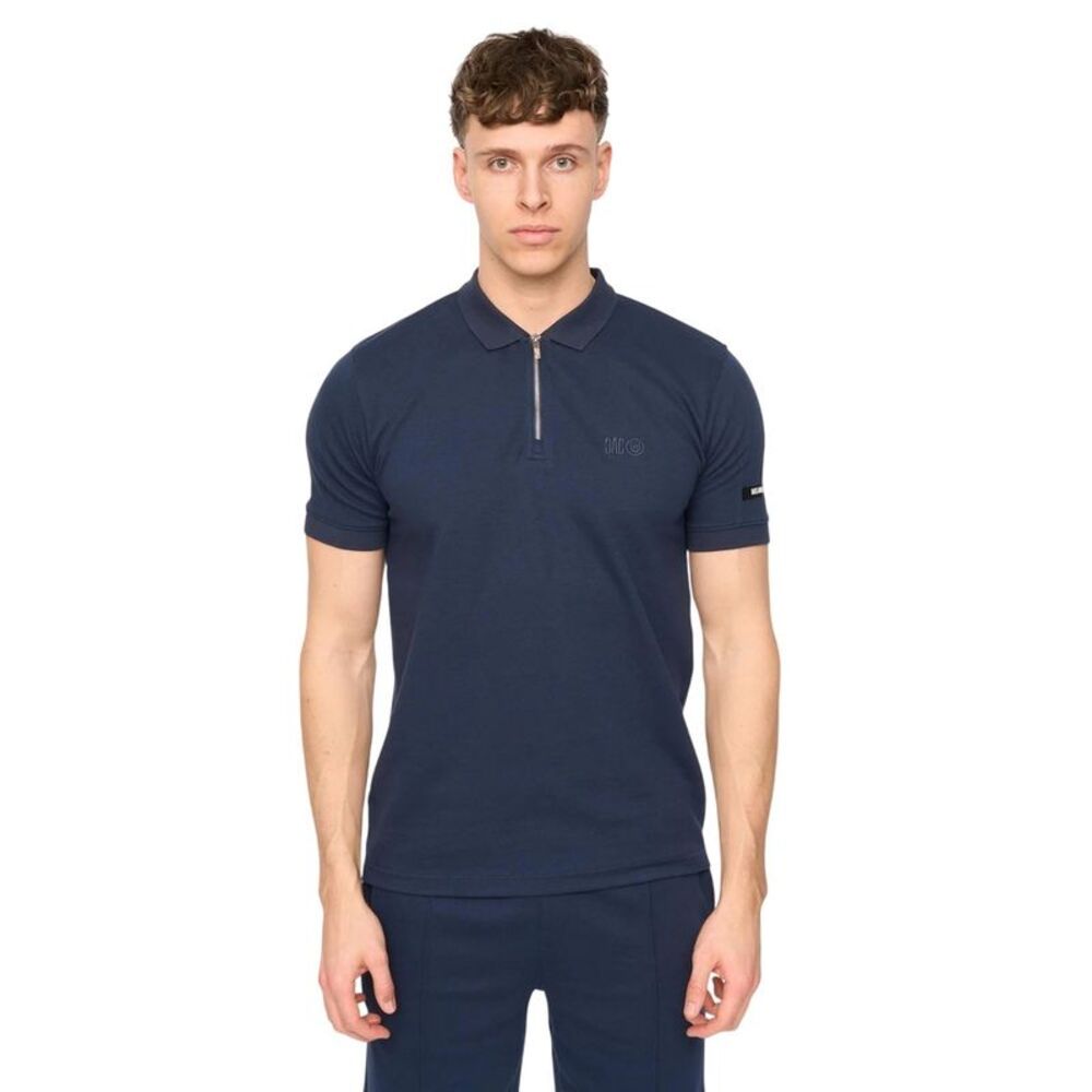 Duck and Cover Mens Sherborn Cotton Polo Shirt / Navy